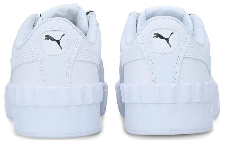 Shop Puma Carina Lift Logomania 低筒休閒板鞋 女款 白色