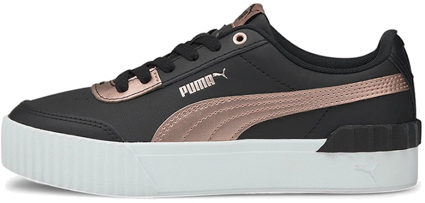 (Women) Puma Carina Lift Metallic Black/Gold Casual Low Board Shoes 375995-02 Buy (Women) Puma Carina Lift Metallic Black/Gold Casual Low Board Shoes 375995-02