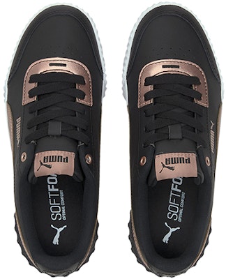 (Women) Puma Carina Lift Metallic Black/Gold Casual Low Board Shoes 375995-02 Shop (Women) Puma Carina Lift Metallic Black/Gold Casual Low Board Shoes 375995-02