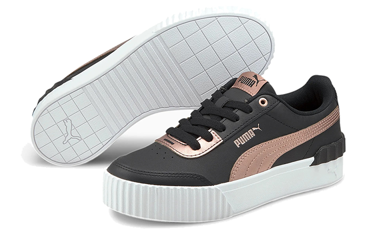 Lookbook (W) Puma Carina Lift 金属黑金 休闲低帮板鞋 375995-02