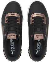 Shop (Women) Puma Carina Lift Metallic Black/Gold Casual Low Board Shoes 375995-02