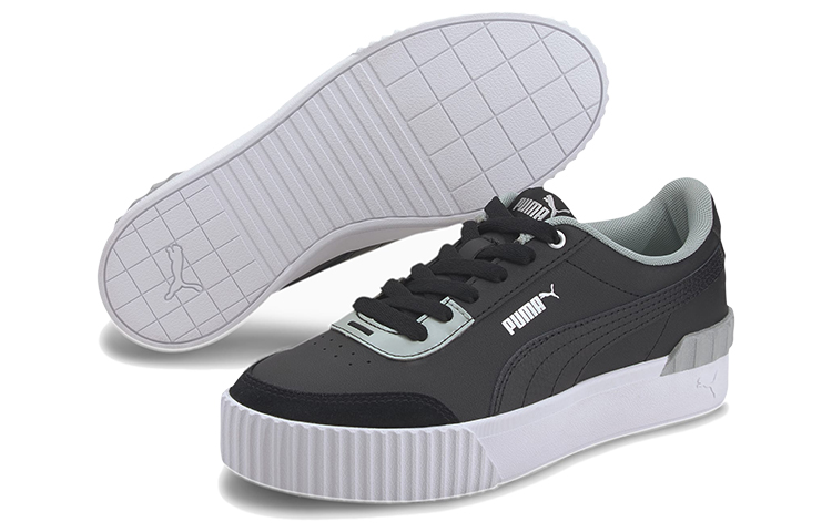 Lookbook (W) Puma Carina Lift 珍珠黑/绿低帮板鞋 374141-02
