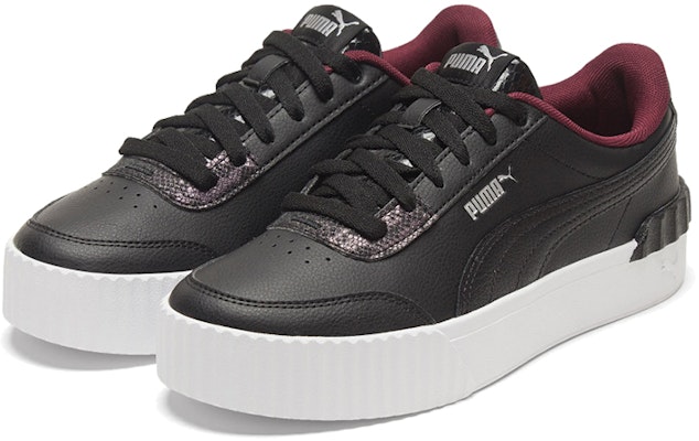 PUMA Carina Lift Snake 低帮板鞋 女款 黑色 Lookbook PUMA Carina Lift Snake 低帮板鞋 女款 黑色