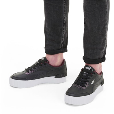 PUMA Carina Lift Snake 低帮板鞋 女款 黑色 Sizing PUMA Carina Lift Snake 低帮板鞋 女款 黑色