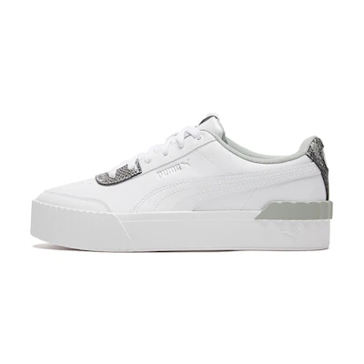 (W) Puma Carina Lift Snake White/snake print Low Casual Board Shoes