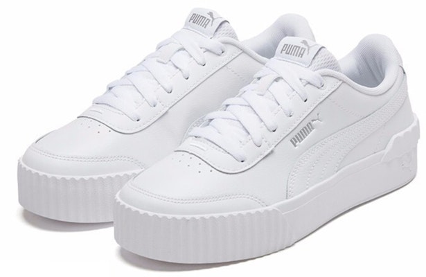 PUMA Carina Lift TW 復古休閒 低筒 板鞋 女款 白 Lookbook PUMA Carina Lift TW 復古休閒 低筒 板鞋 女款 白