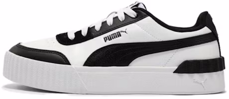 (Women) Puma Carina Lift White Black Low-Top Casual Sneakers. 373031-18 (Women) Puma Carina Lift White Black Low-Top Casual Sneakers. 373031-18