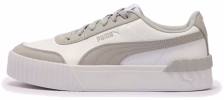 (Women) Puma Carina Lift White/Grey Low-Top Casual Sneakers 373031-19 (Women) Puma Carina Lift White/Grey Low-Top Casual Sneakers 373031-19