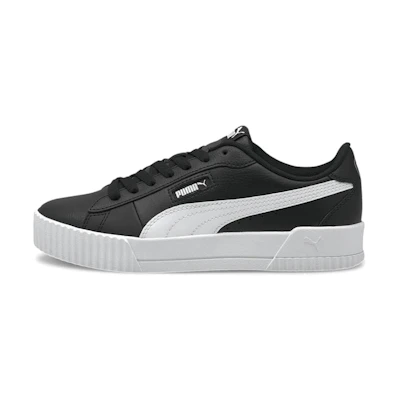 (W) Puma Carina Crew Casual Shoes Black/White
