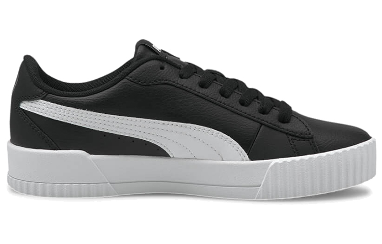 (W) Puma Carina Crew Casual Shoes Black/White 圖 2