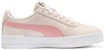 (W) Puma Carina Leather 'Khaki Pink White' - Kulit Khaki Merah Jambu Putih Puma 370325-05