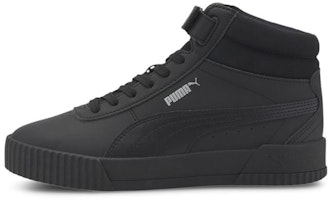(Women) Puma Carina Mid-Top Sneakers Black 373233-02 (Women) Puma Carina Mid-Top Sneakers Black 373233-02