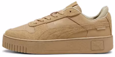 (Women) Puma Carina Street Brown Low-Top Casual Skate Sneakers. 395093-01 (Women) Puma Carina Street Brown Low-Top Casual Skate Sneakers. 395093-01