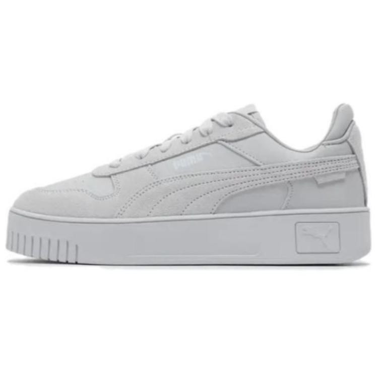 (Women) Puma Carina Street Grey Low-Top Sneakers - Comfortable & Durable. 395093-06