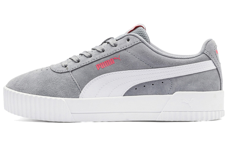 Buy (W) 彪马Carina麂皮灰红‘白色’女鞋 369864-05