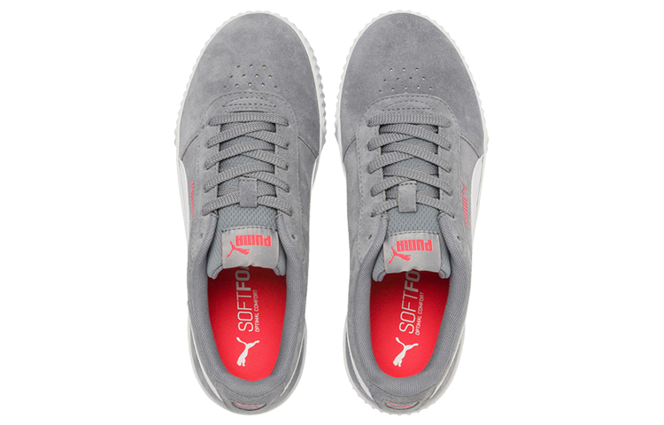 (W) Puma Carina Suede /Grey/Red 'White' 圖 4