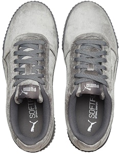 (W) 彪马Carina天鹅绒灰/银色 375886-03 Shop (W) 彪马Carina天鹅绒灰/银色 375886-03