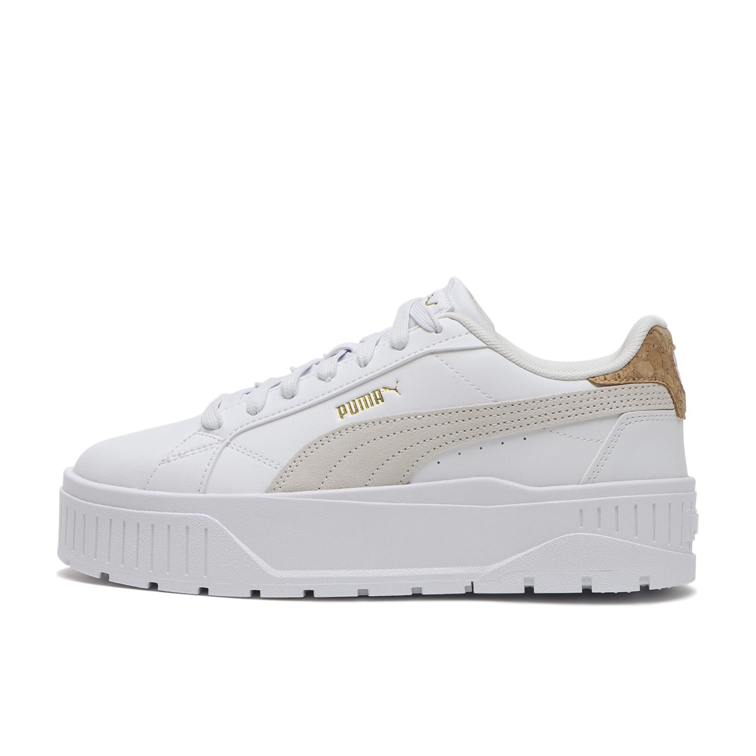(Women) Puma Carmen 2 Cork *01 White/White Sneakers 01WH/WH 406592-01