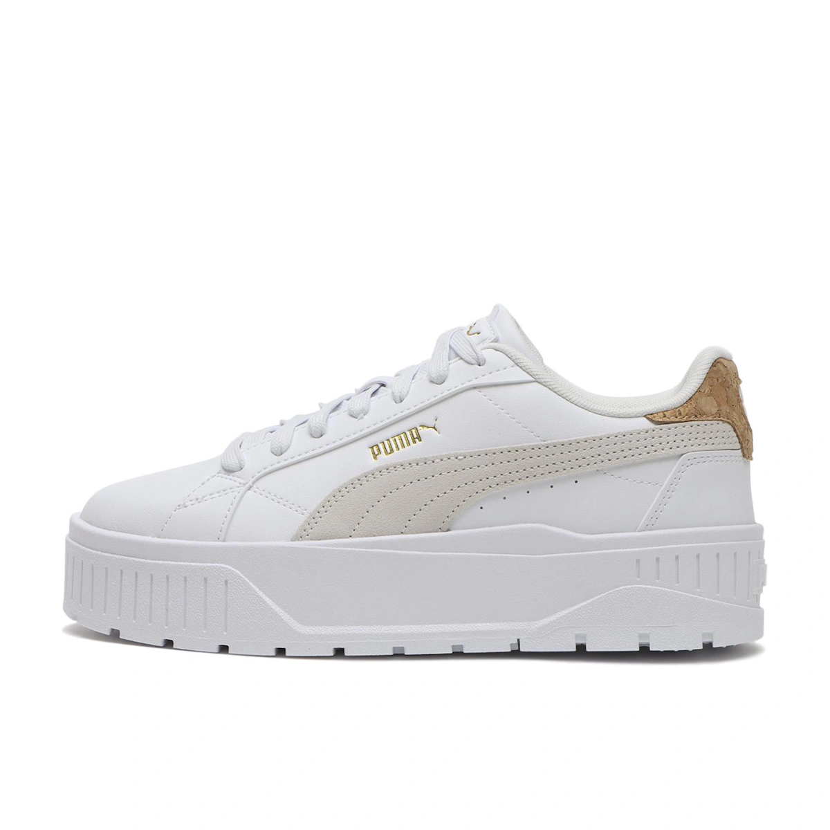 (Women) Puma Carmen 2 Cork *01 White/White Sneakers 01WH/WH