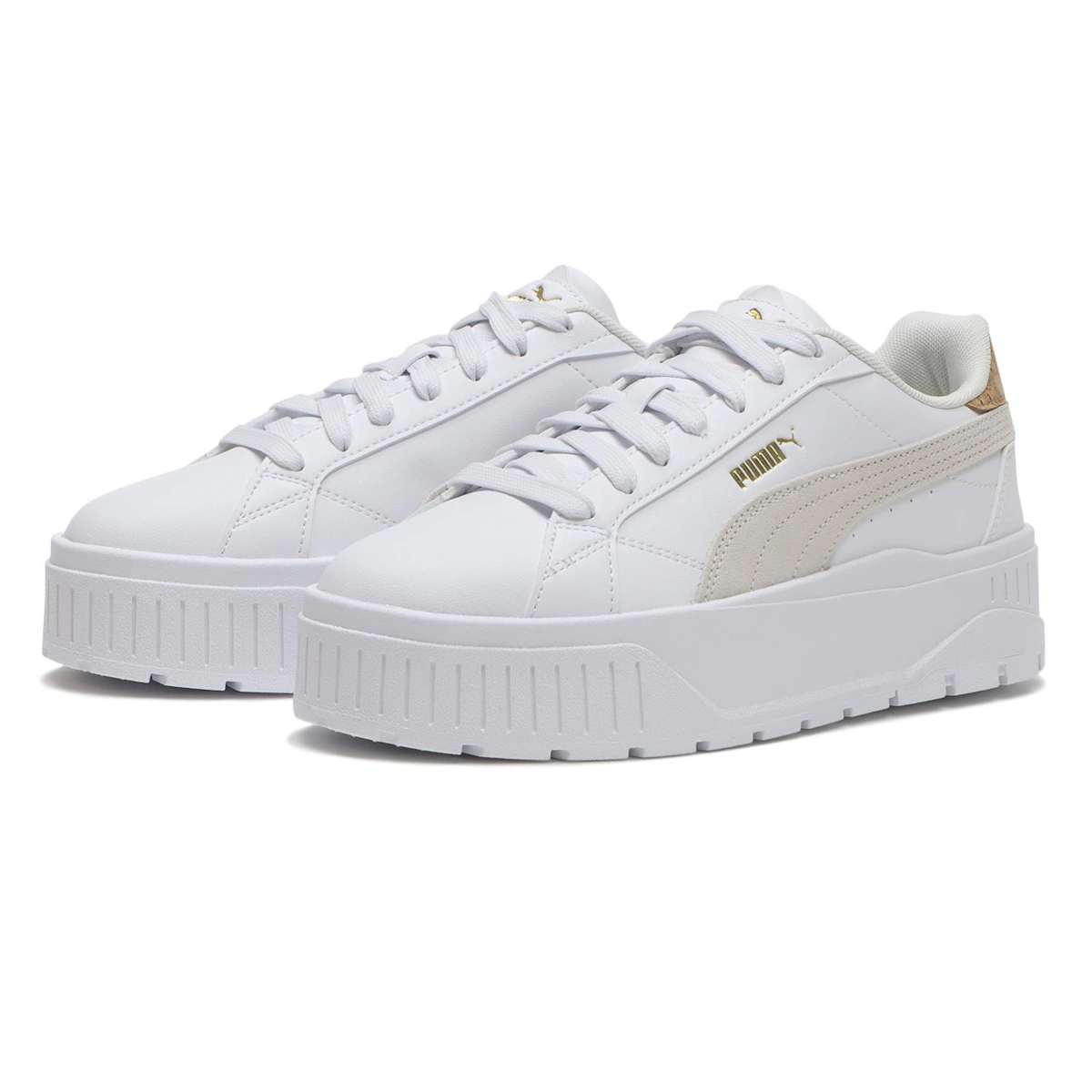 (Women) Puma Carmen 2 Cork *01 White/White Sneakers 01WH/WH