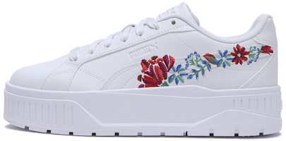 (Women) Puma Carmen 2 MU Embroidery 01 White 401203-01 (Women) Puma Carmen 2 MU Embroidery 01 White 401203-01