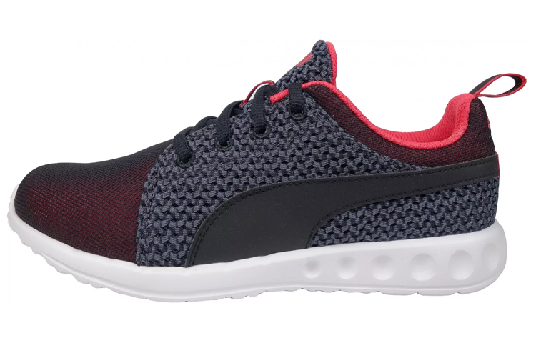 (Women) Puma Carson Runner Knit 'Black Red' 188151-03