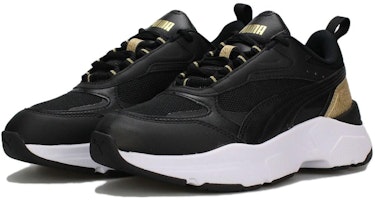 (W) 彪马Cassia“做旧黑色金队” 387645-01 Lookbook (W) 彪马Cassia“做旧黑色金队” 387645-01