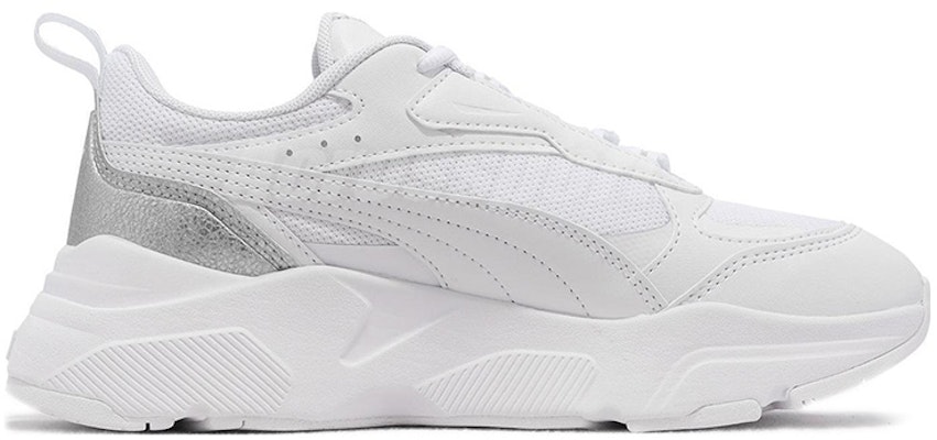 (Women) Puma Cassia 'Distressed - White Silver' 387645-02 Order (Women) Puma Cassia 'Distressed - White Silver' 387645-02