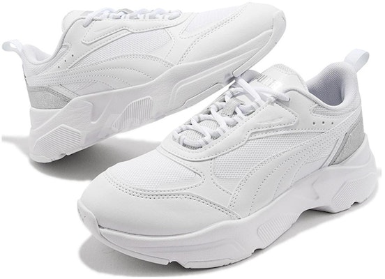 (Women) Puma Cassia 'Distressed - White Silver' 387645-02 Shop (Women) Puma Cassia 'Distressed - White Silver' 387645-02
