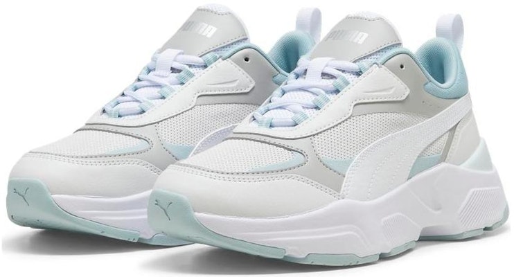 (Women) Puma Cassia 'Grey White Turquoise' 384647-20 Order (Women) Puma Cassia 'Grey White Turquoise' 384647-20