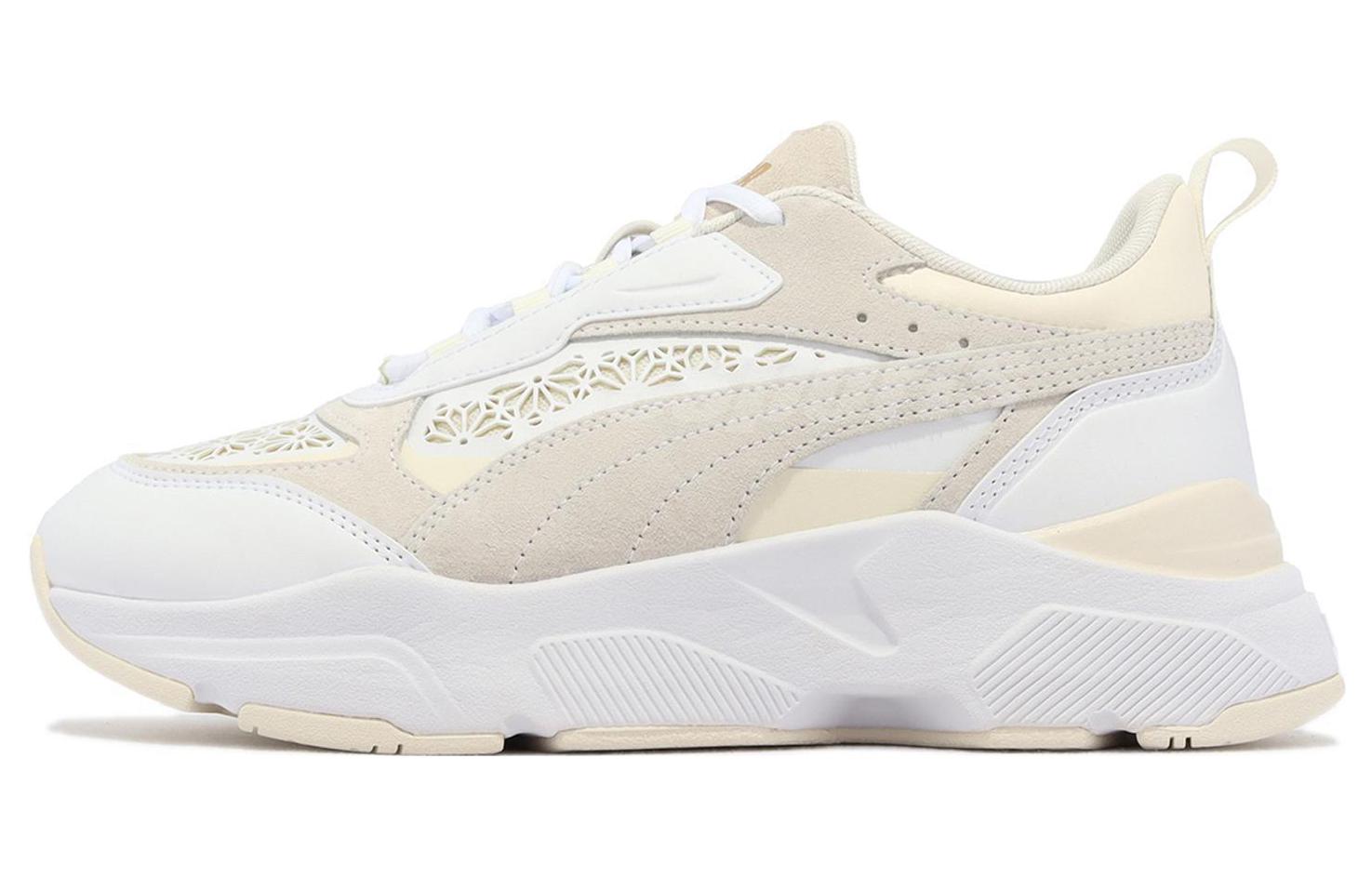 (Women) Puma Cassia Laser Cut 'White Pristine'  389298-01