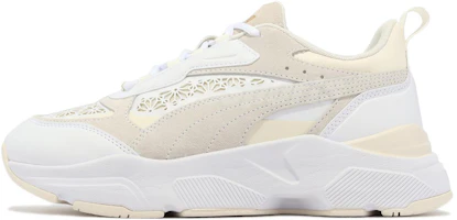(Women) Puma Cassia Laser Cut 'White Pristine' 389298-01 (Women) Puma Cassia Laser Cut 'White Pristine' 389298-01
