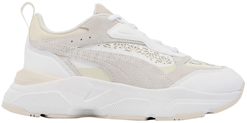 (Women) Puma Cassia Laser Cut 'White Pristine' 389298-01 Order (Women) Puma Cassia Laser Cut 'White Pristine' 389298-01