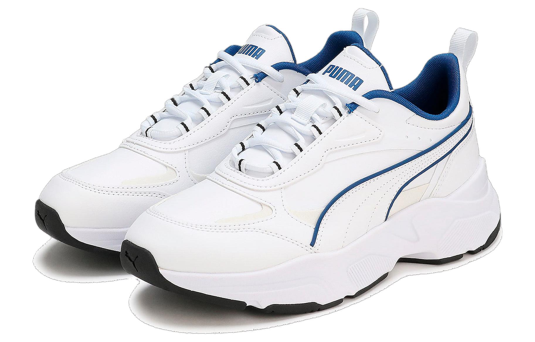 Lookbook (W) プーマ カシア SL パイピング (白/ロイヤルブルー) 394118-02