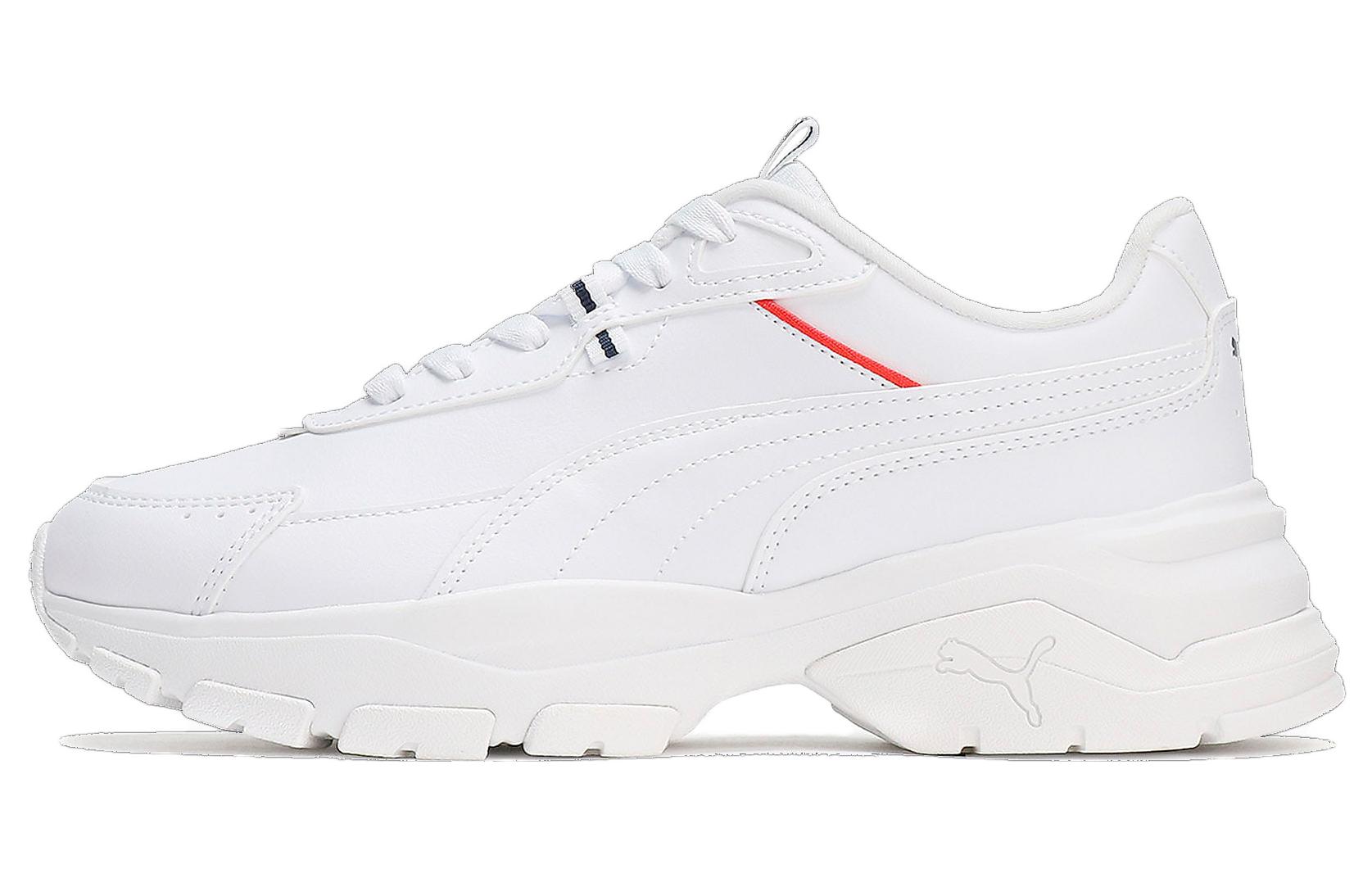 (Women) Puma Cassia Via Sneakers 'Puma White/Puma Red' 394121-03