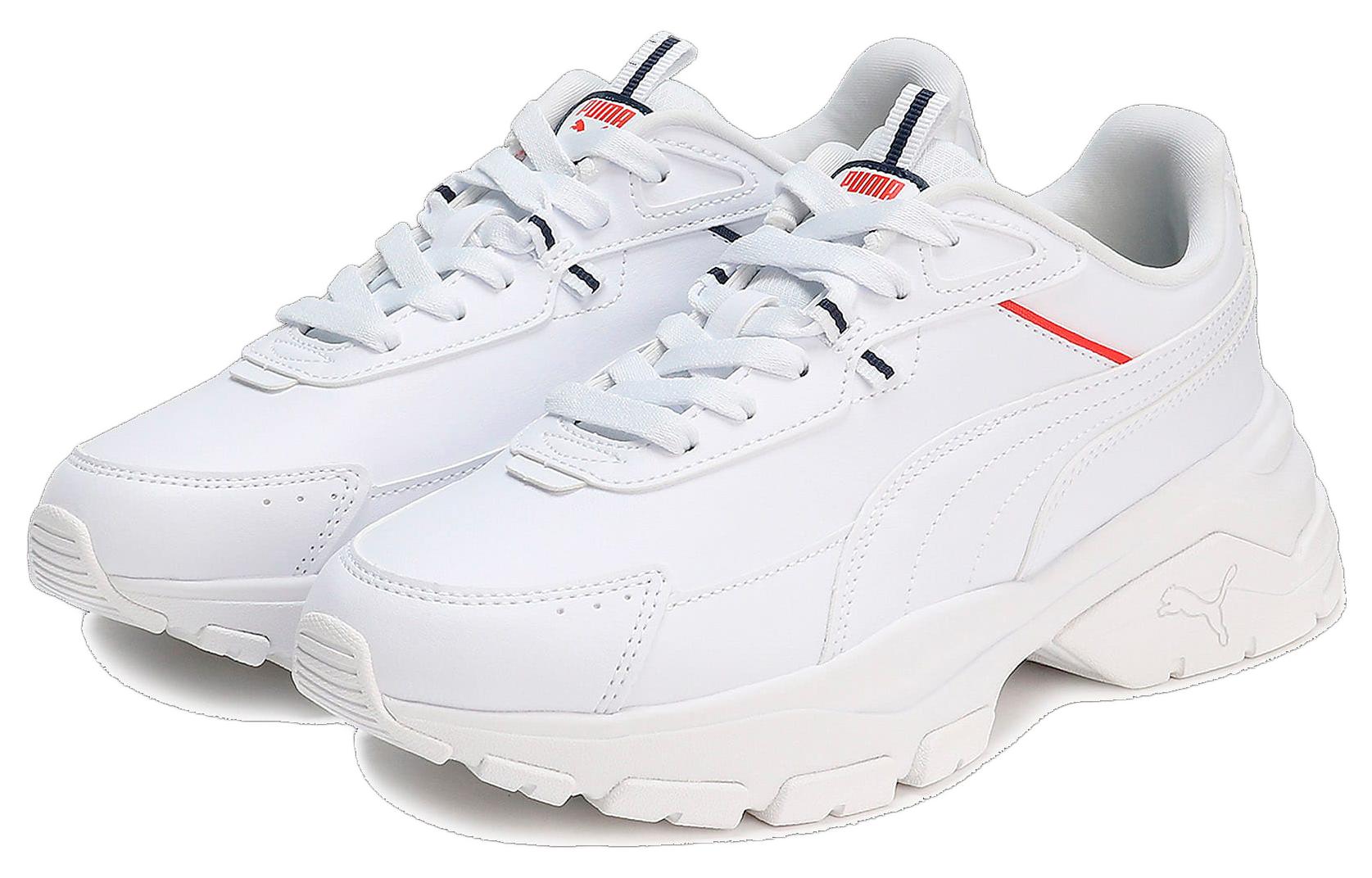 Lookbook (W) Puma Cassia Via Baskets ''Blanc Puma/Rouge Puma'' 394121-03