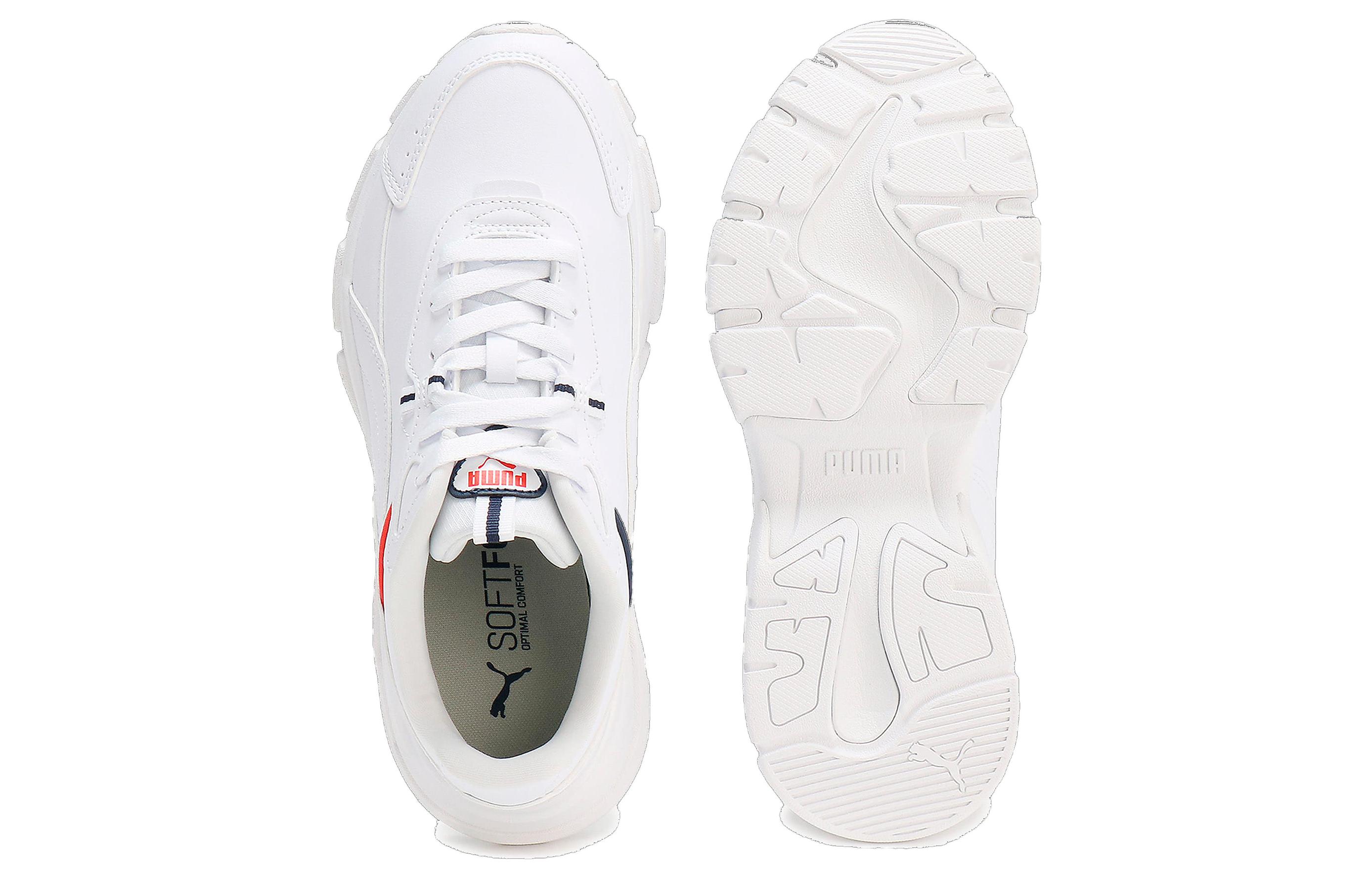 Shop (W) Puma Cassia Via Baskets ''Blanc Puma/Rouge Puma'' 394121-03