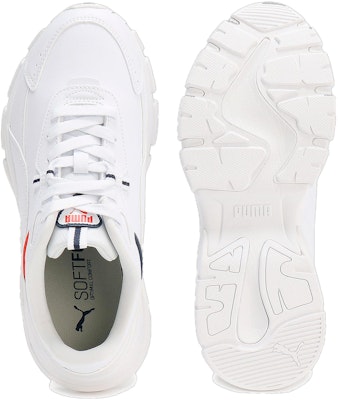 (Women) Puma Cassia Via Sneakers 'Puma White/Puma Red' 394121-03 Shop (Women) Puma Cassia Via Sneakers 'Puma White/Puma Red' 394121-03