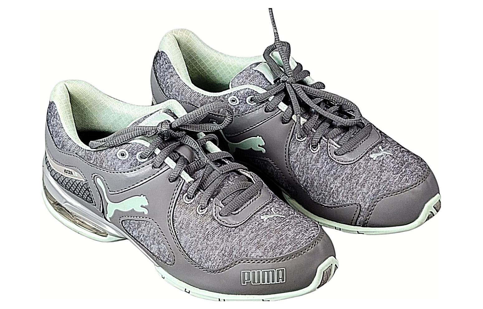 Lookbook PUMA CELL Riaze 防滑耐磨 低筒 跑步鞋 女款 灰色