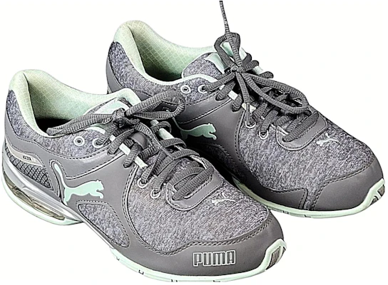 PUMA CELL Riaze 防滑耐磨 低筒 跑步鞋 女款 灰色 Lookbook PUMA CELL Riaze 防滑耐磨 低筒 跑步鞋 女款 灰色