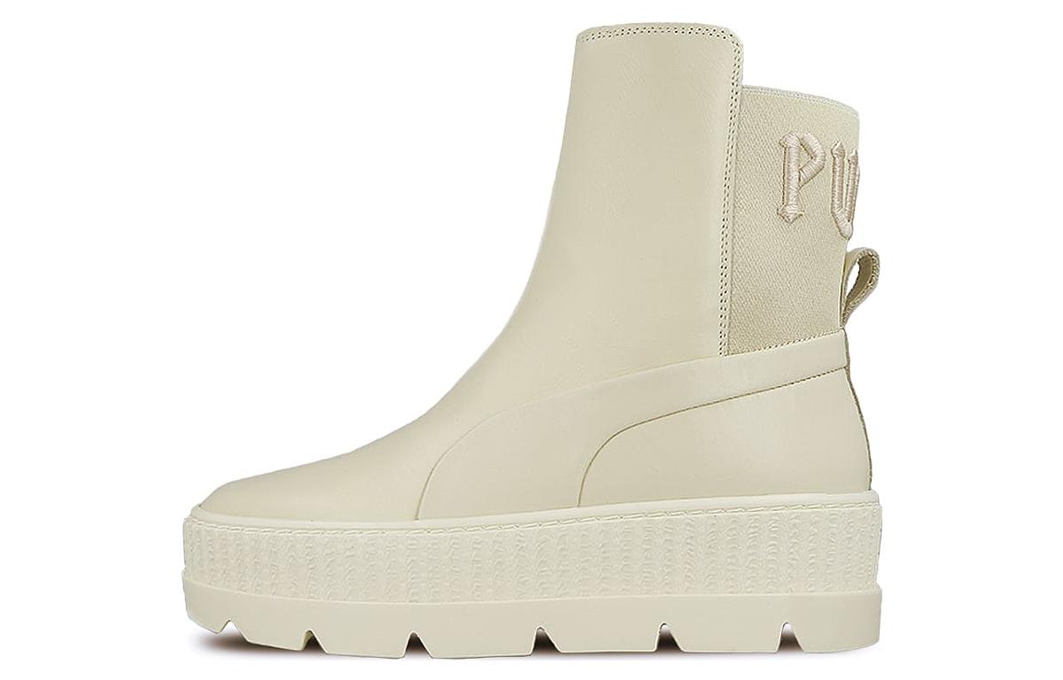 (Women) Puma Chelsea Sneaker Boot Beige Comfortable Ankle Boots. 366266-02 shoes