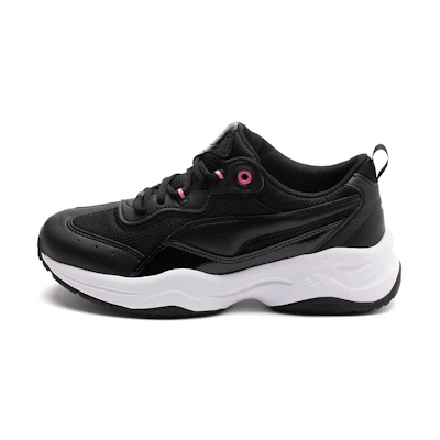 (W) Puma Cilia Patent Trainers Black