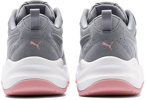 Puma Cilia 麂皮潮流運動休閒鞋 女款 灰粉 Shop Puma Cilia 麂皮潮流運動休閒鞋 女款 灰粉