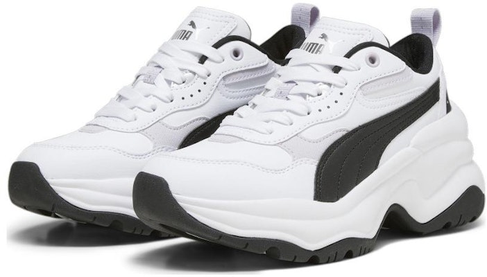 (W) 彪马 Cilia Wedge '白色黑色薰衣草' 393915-01 Lookbook (W) 彪马 Cilia Wedge '白色黑色薰衣草' 393915-01