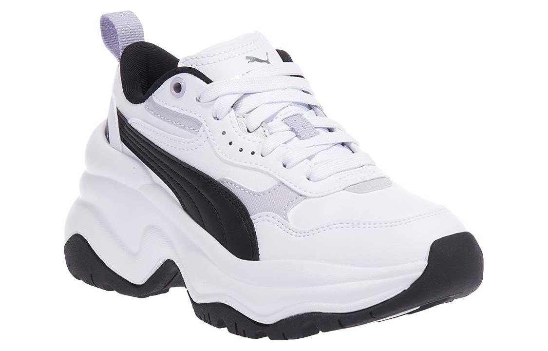 Lookbook (W) 彪马 Cilia Wedge '白色黑色薰衣草' 393915-01