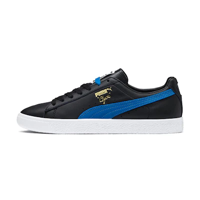 (W) Puma Clyde Black//Blue 'White'