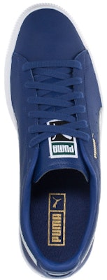 Puma Clyde 女款 藍色 休閒板鞋 Lookbook Puma Clyde 女款 藍色 休閒板鞋