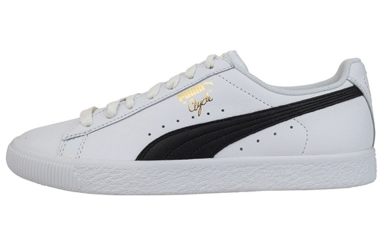(Women) Puma Clyde Core Foil 'White Black Gold'  364670-01