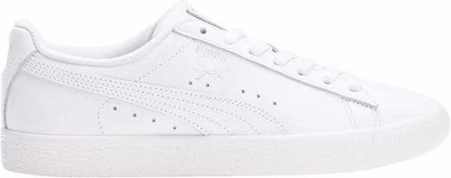 (Women) Puma Clyde Core Foil 'White Black Gold' 364670-01 (Women) Puma Clyde Core Foil 'White Black Gold' 364670-01