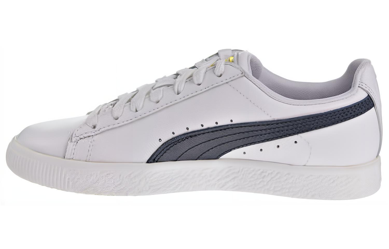 (Women) Puma Clyde Core Leather Foil 'White Navy'  364670-02